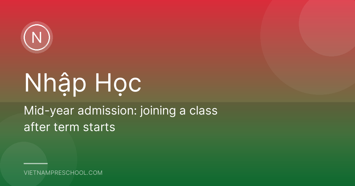 Mid-year admission: joining a class after term starts