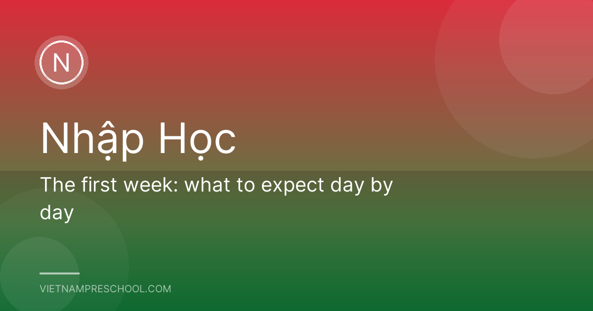 The first week: what to expect day by day
